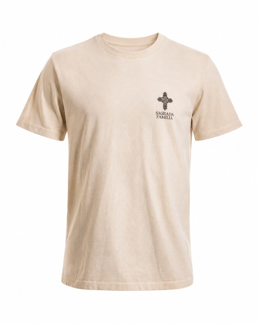 Camiseta Monograma Crua